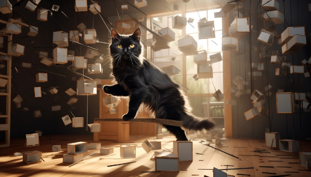 Kot Schrödingera w superpozycji - kreatywność AI.